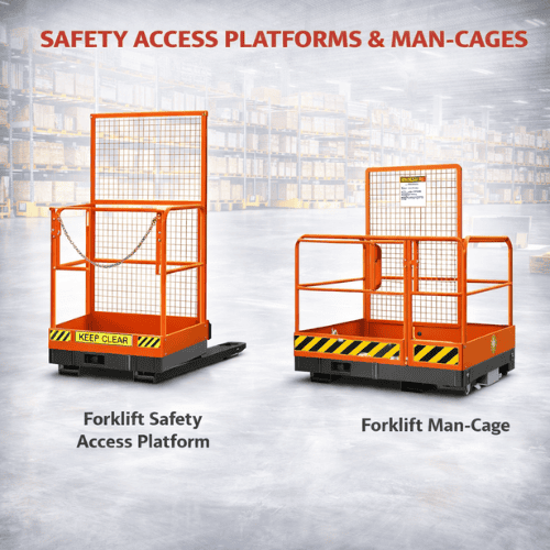 Safety Access Platforms & Man-Cages Safety Access Platforms & Man-Cages